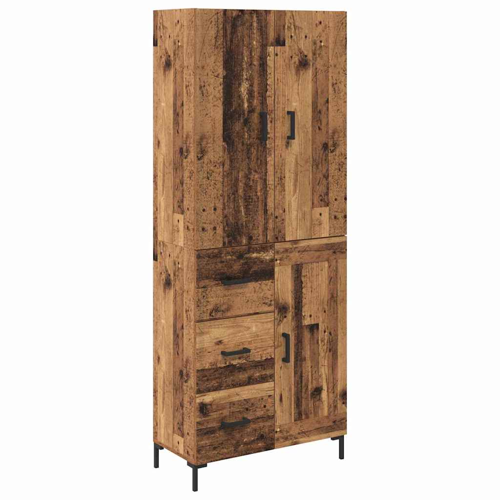 Highboard Gammelt træ 69,5 x 34 x 180 cm Konstrueret træ