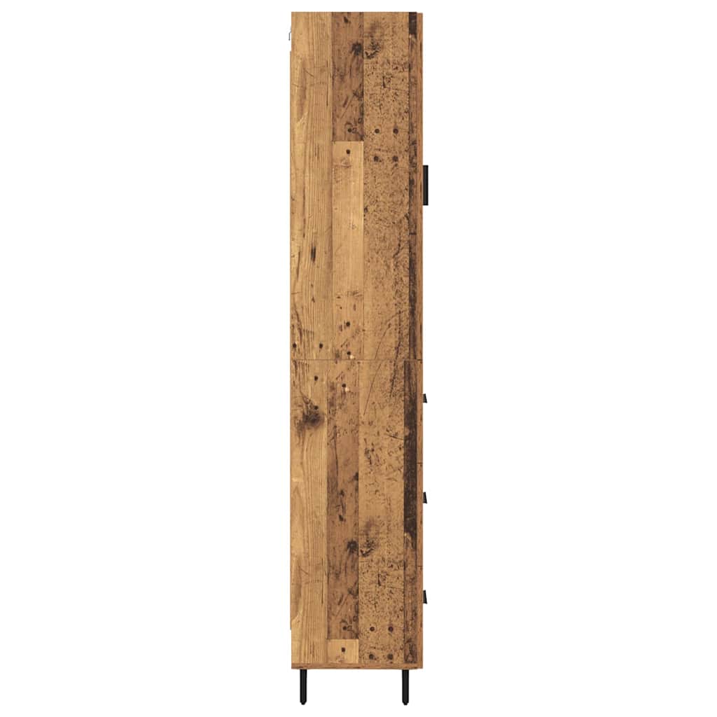 Highboard Gammelt træ 34,5 x 34 x 180 cm Konstrueret træ