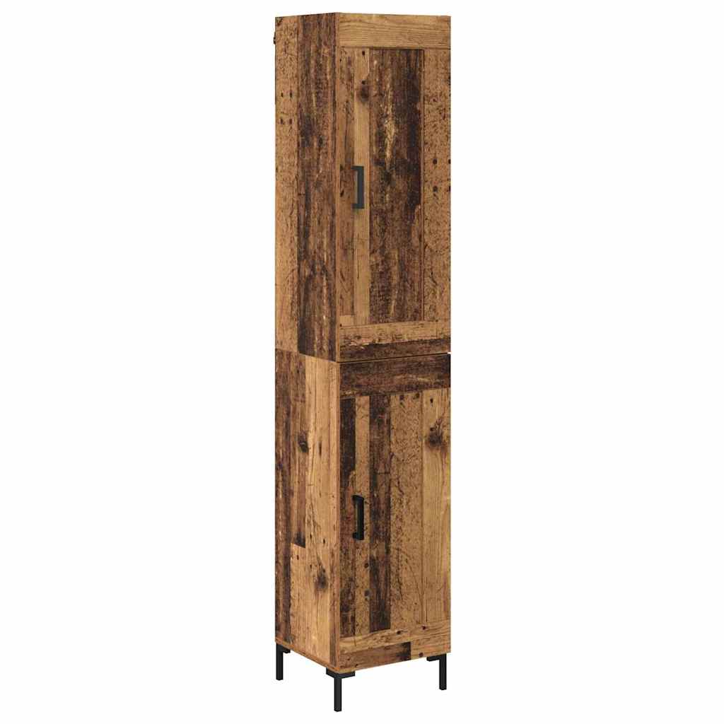 Highboard Gammelt træ 34,5 x 34 x 180 cm Konstrueret træ