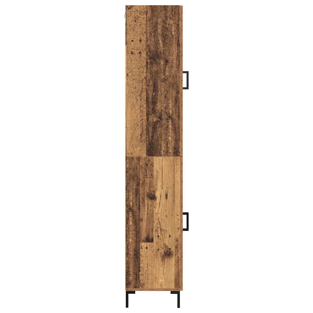 Highboard Gammelt træ 34,5 x 34 x 180 cm Konstrueret træ