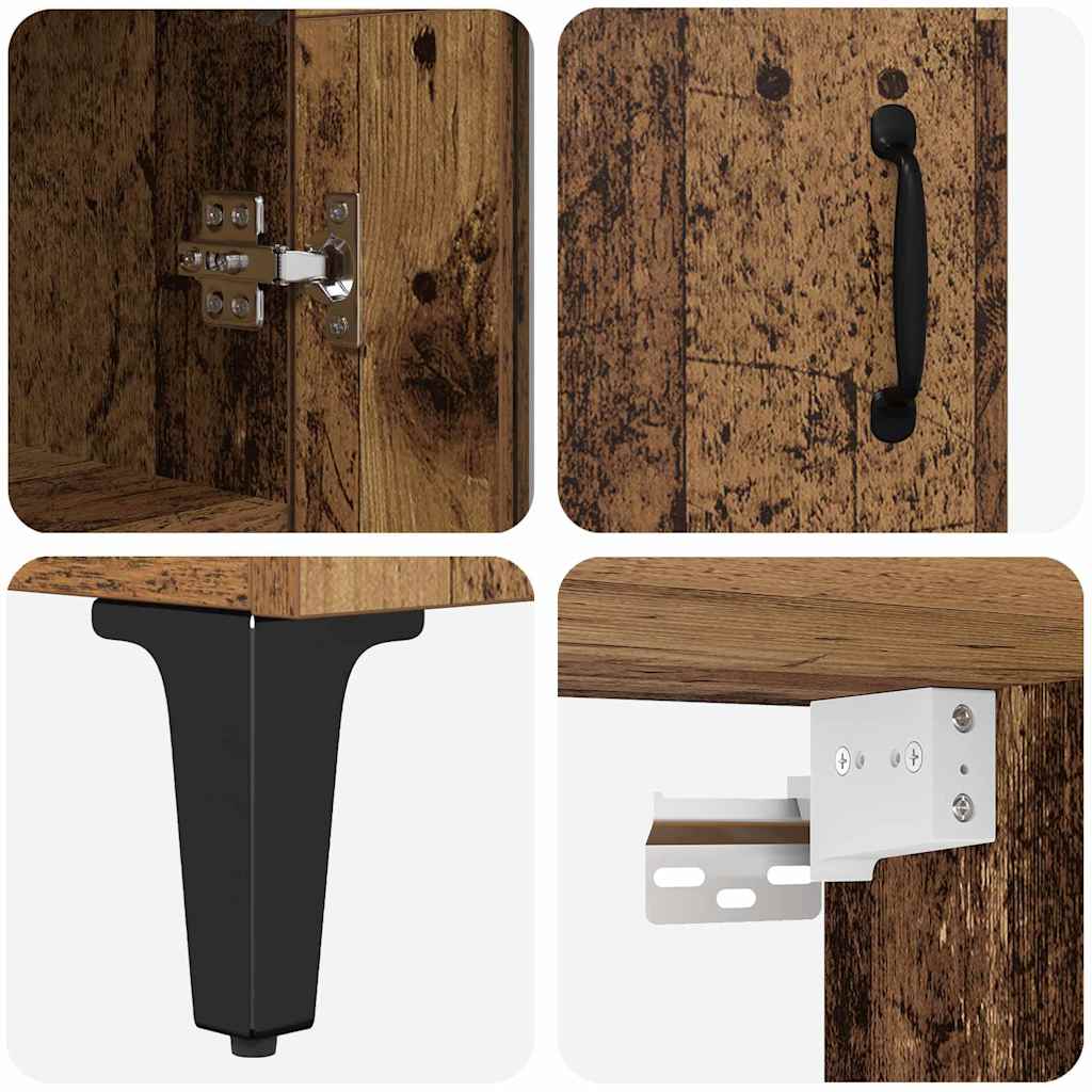 Highboard Gammelt træ 69,5 x 34 x 180 cm Konstrueret træ