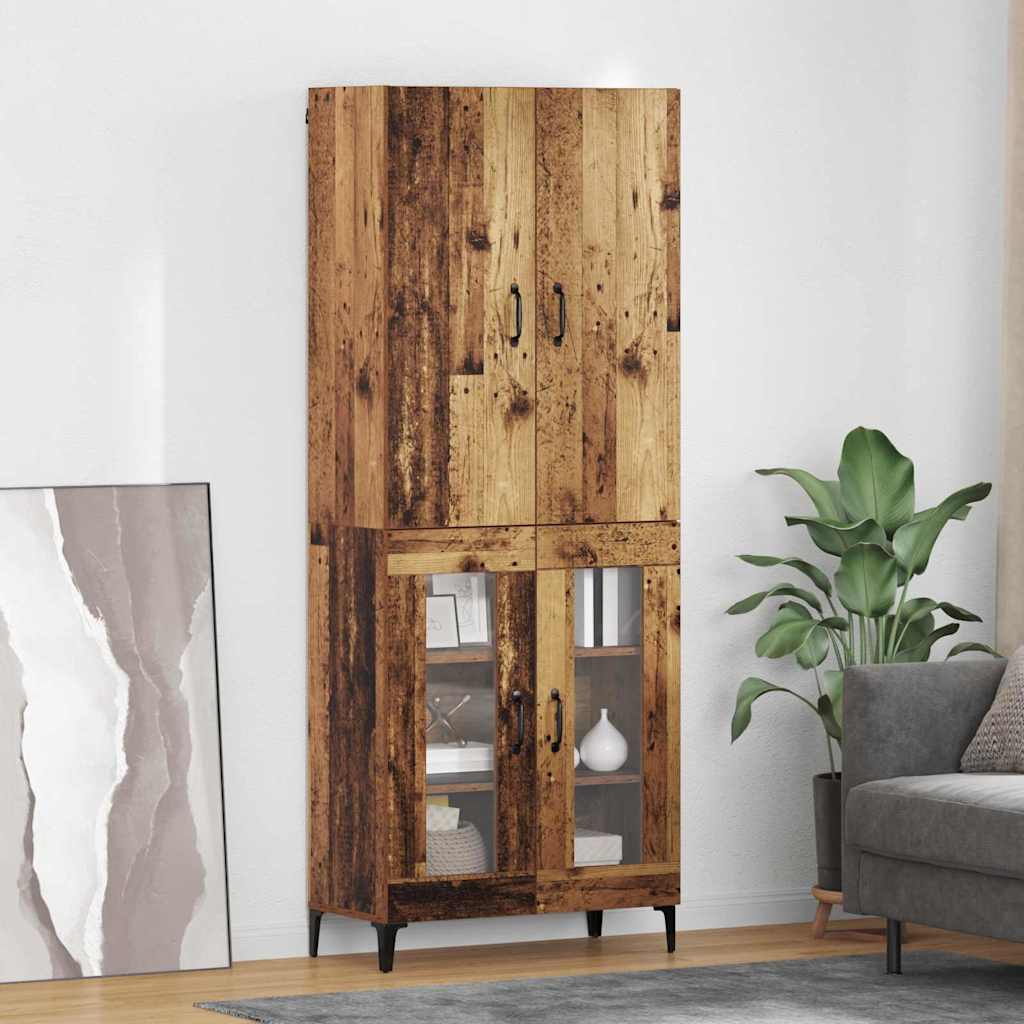 Highboard Gammelt træ 69,5 x 34 x 180 cm Konstrueret træ