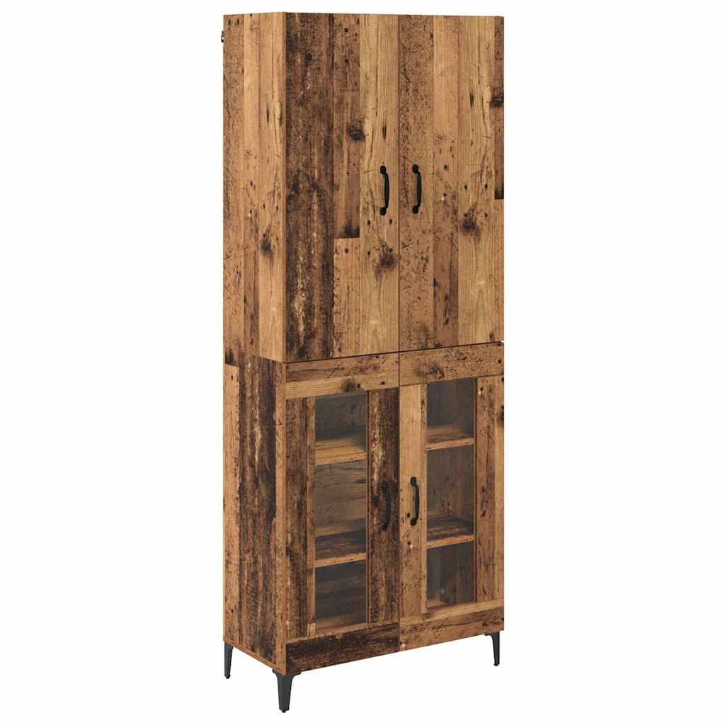 Highboard Gammelt træ 69,5 x 34 x 180 cm Konstrueret træ