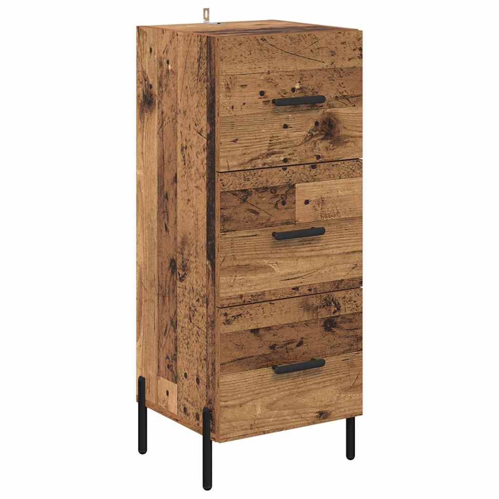 Highboard Gammelt træ 34,5 x 34 x 180 cm Konstrueret træ