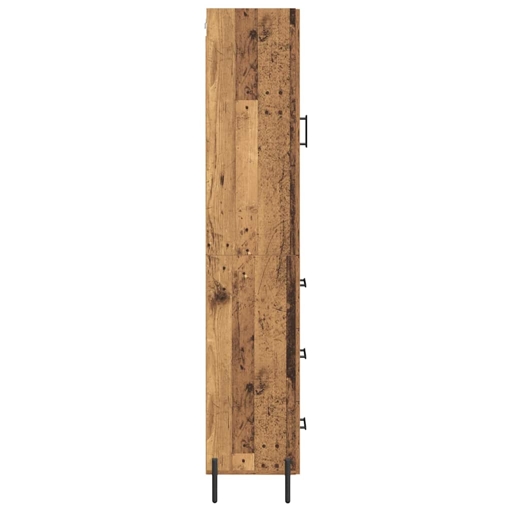 Highboard Gammelt træ 34,5 x 34 x 180 cm Konstrueret træ