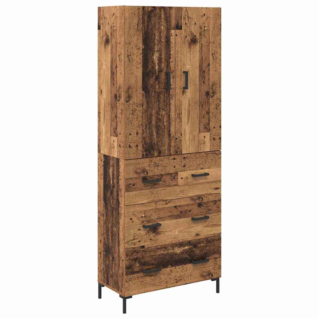Highboard Gammelt træ 69,5 x 34 x 180 cm Konstrueret træ