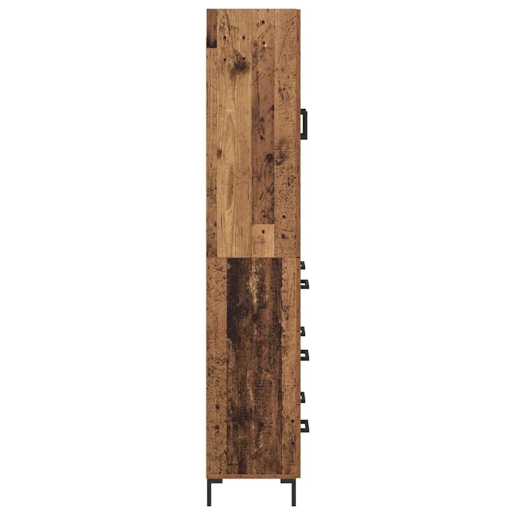 Highboard Gammelt træ 69,5 x 34 x 180 cm Konstrueret træ