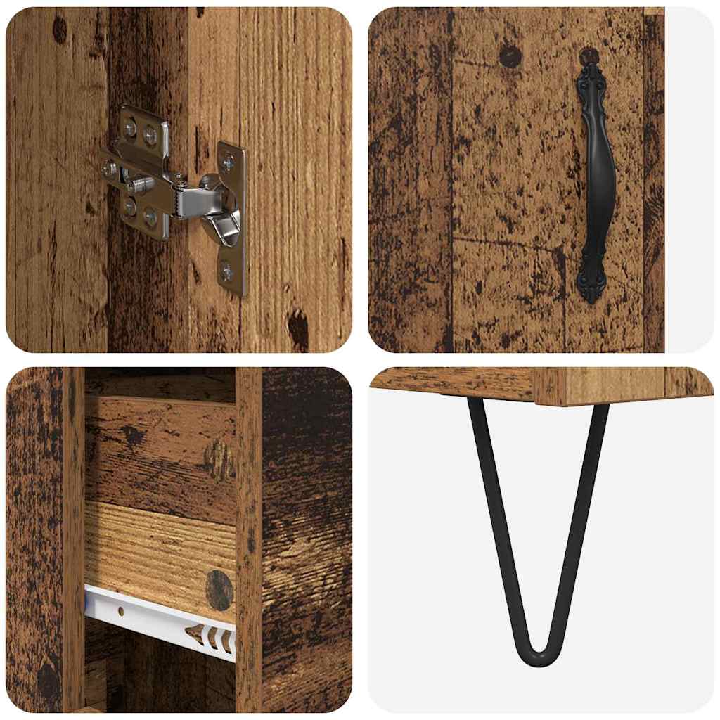 Highboard Gammelt træ 69,5 x 34 x 180 cm Konstrueret træ