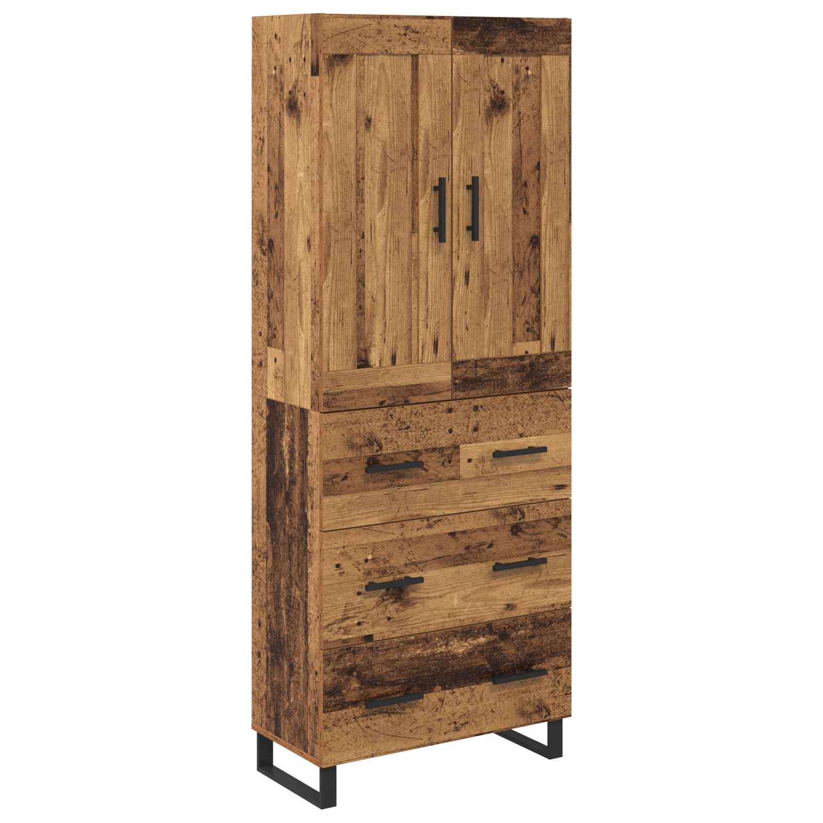 Highboard Gammelt træ 69,5 x 34 x 180 cm Konstrueret træ
