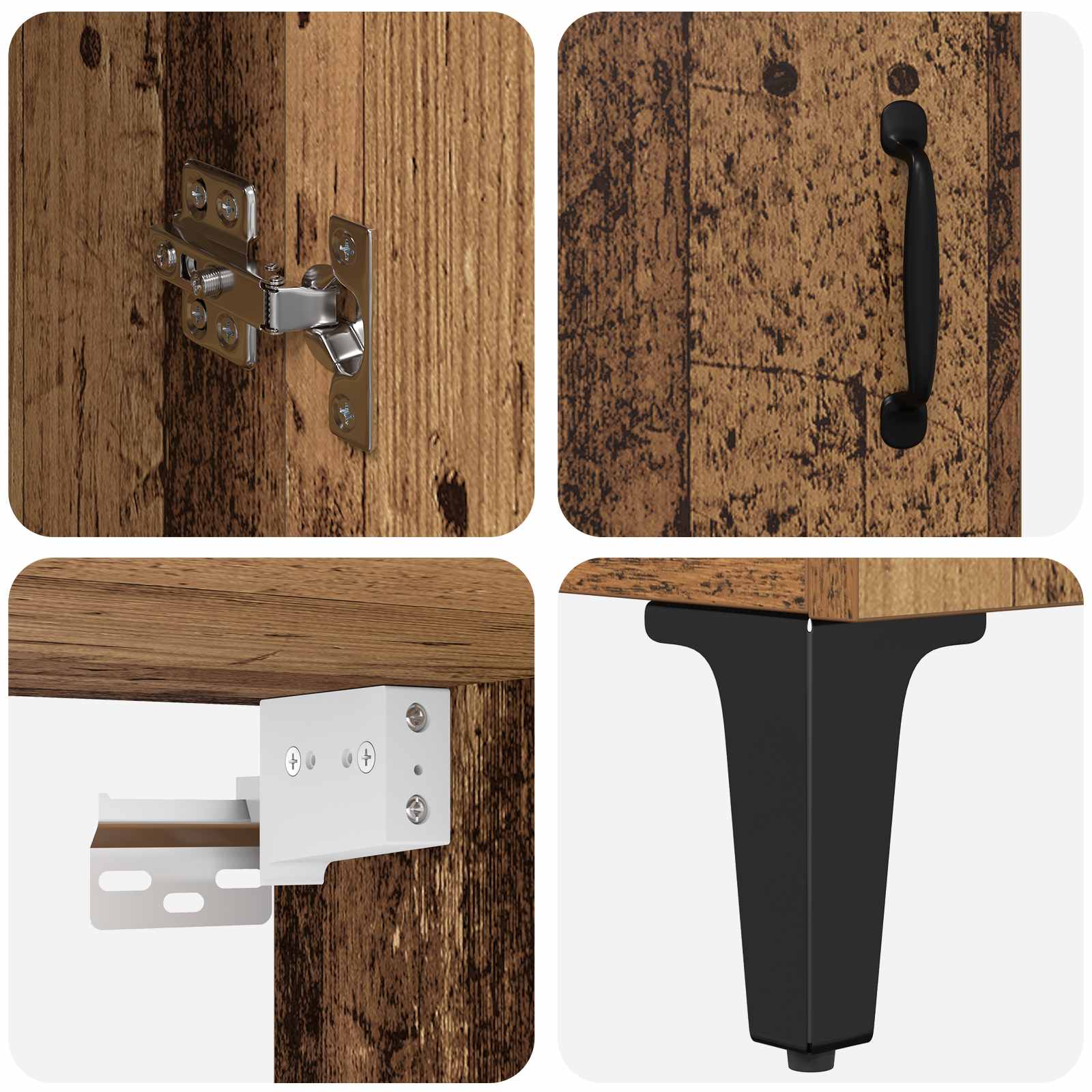 Highboard Gammelt træ 69,5 x 34 x 180 cm Konstrueret træ