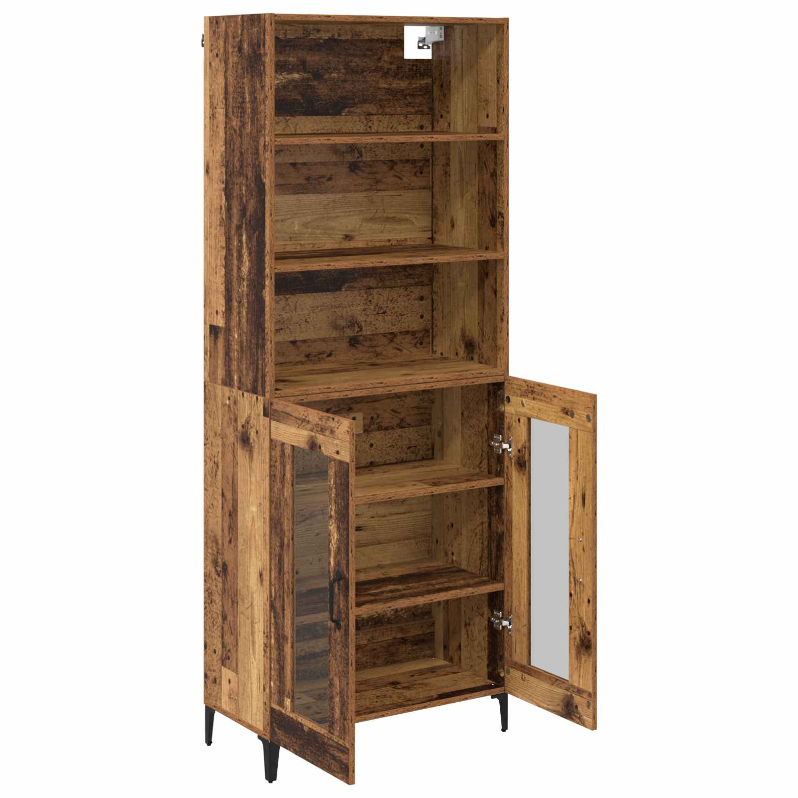 Highboard Gammelt træ 69,5 x 34 x 180 cm Konstrueret træ