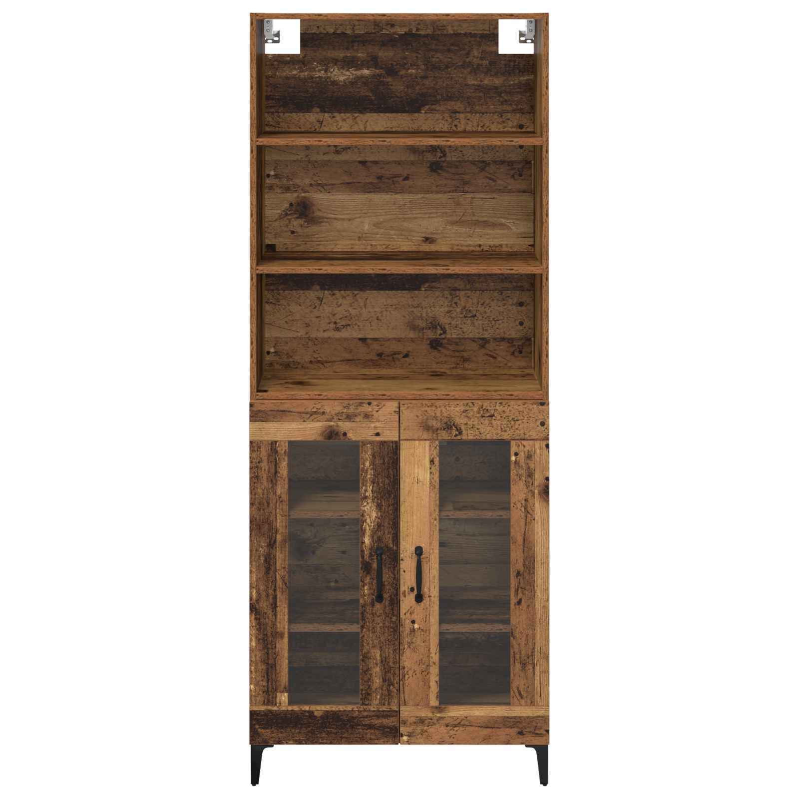 Highboard Gammelt træ 69,5 x 34 x 180 cm Konstrueret træ