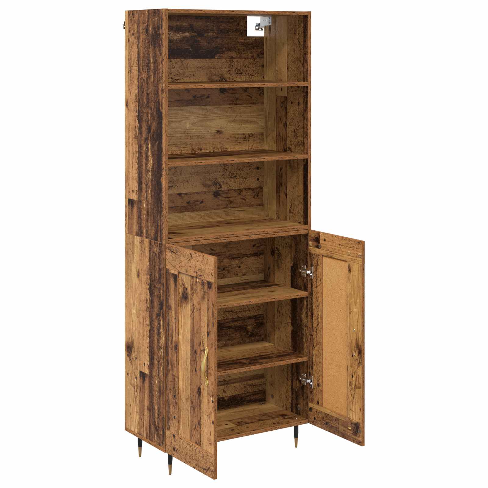 Highboard Gammelt træ 69,5 x 34 x 180 cm Konstrueret træ
