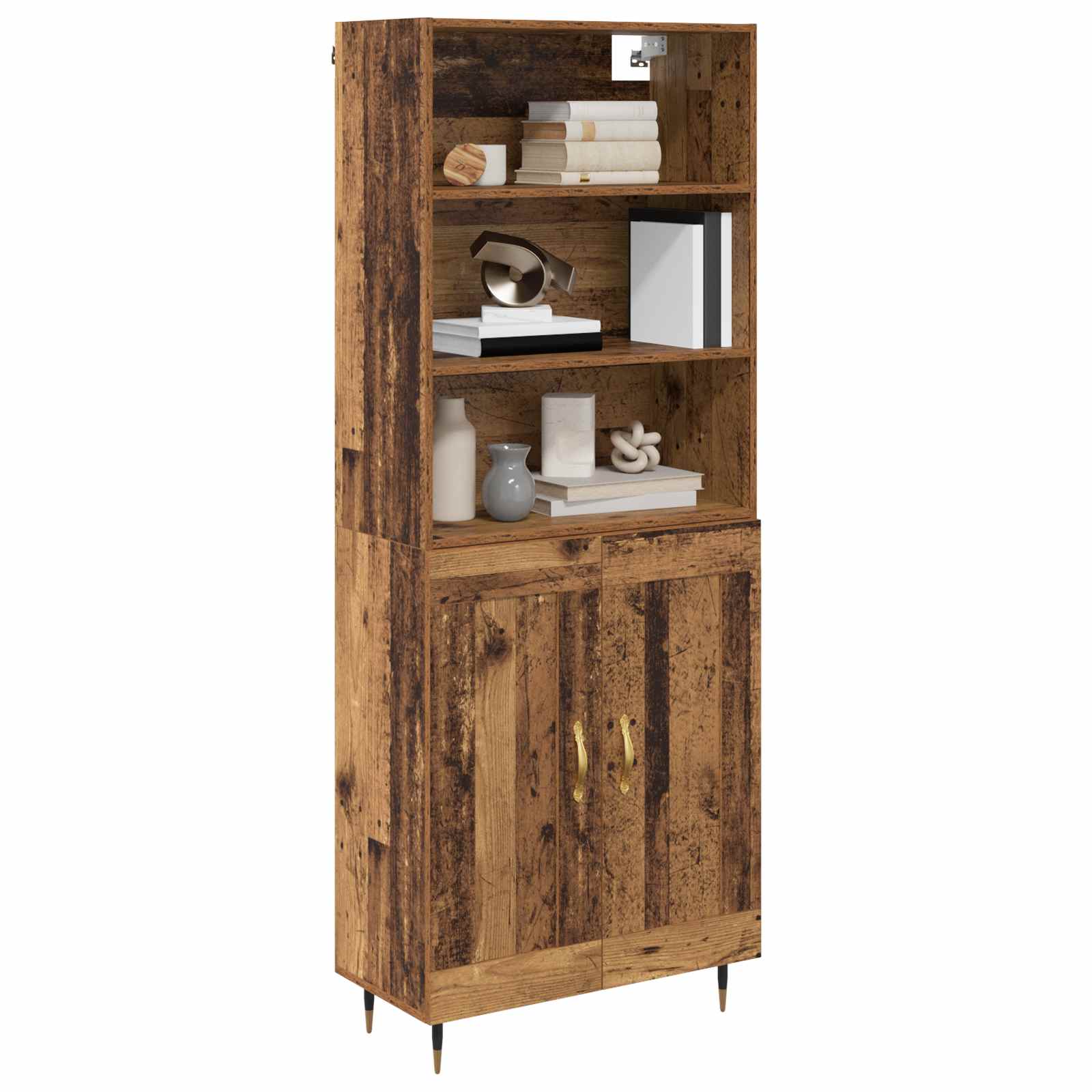 Highboard Gammelt træ 69,5 x 34 x 180 cm Konstrueret træ