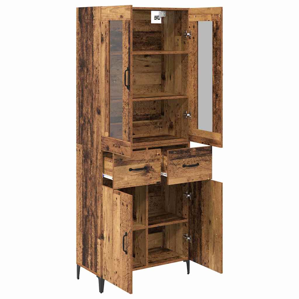 Highboard Gammelt træ 69,5 x 34 x 180 cm Konstrueret træ