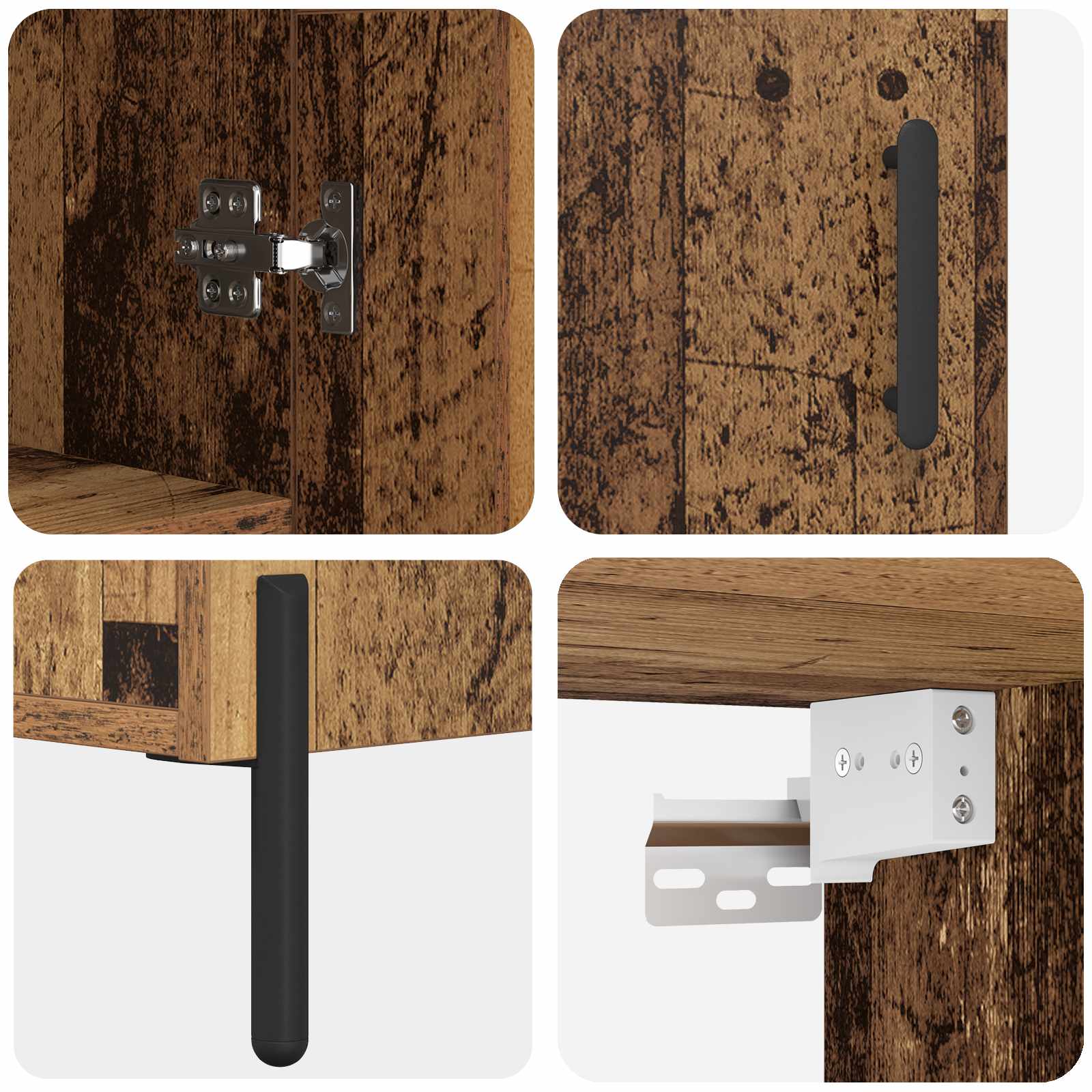 Highboard Gammelt træ 69,5 x 34 x 180 cm Konstrueret træ