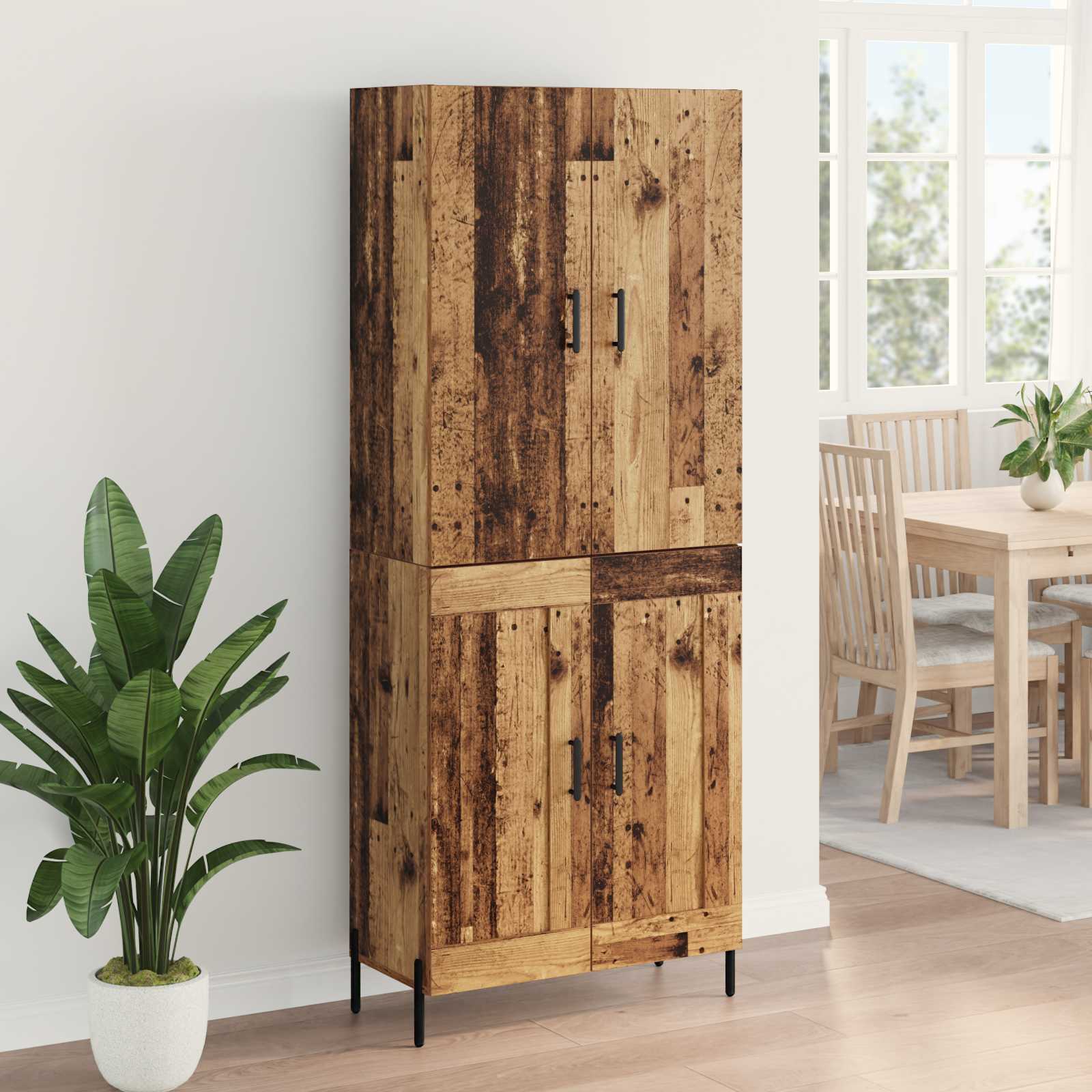 Highboard Gammelt træ 69,5 x 34 x 180 cm Konstrueret træ