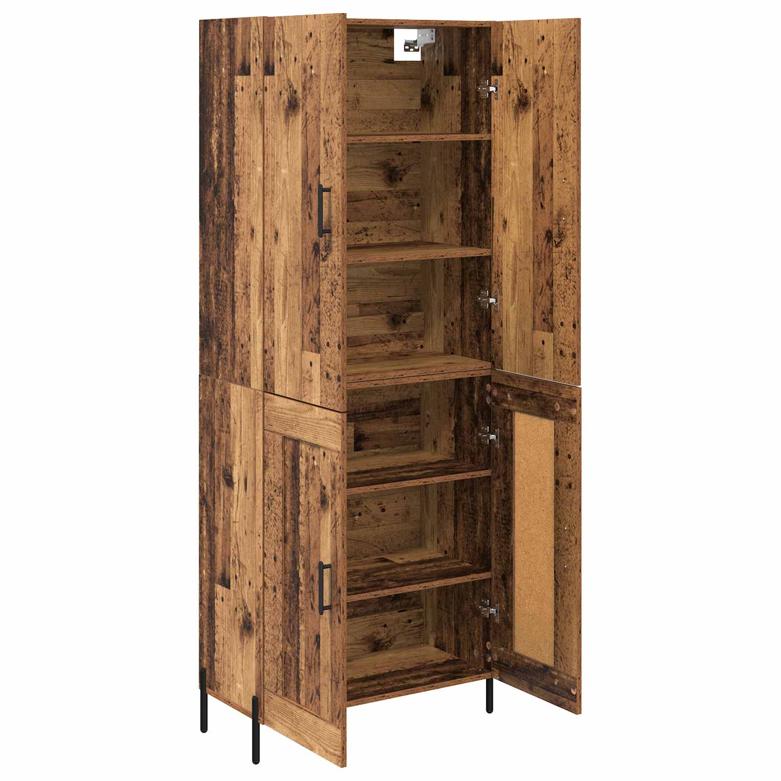 Highboard Gammelt træ 69,5 x 34 x 180 cm Konstrueret træ