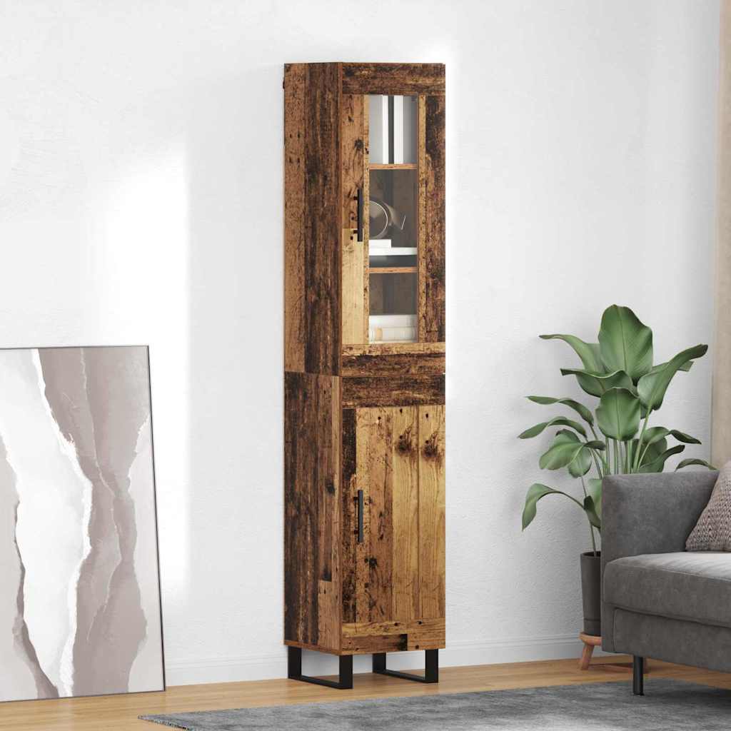 Highboard Gammelt træ 69,5 x 34 x 180 cm Konstrueret træ