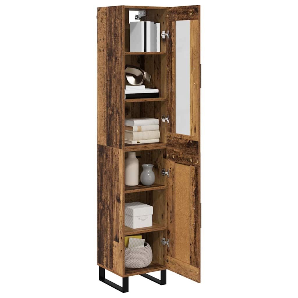 Highboard Gammelt træ 69,5 x 34 x 180 cm Konstrueret træ