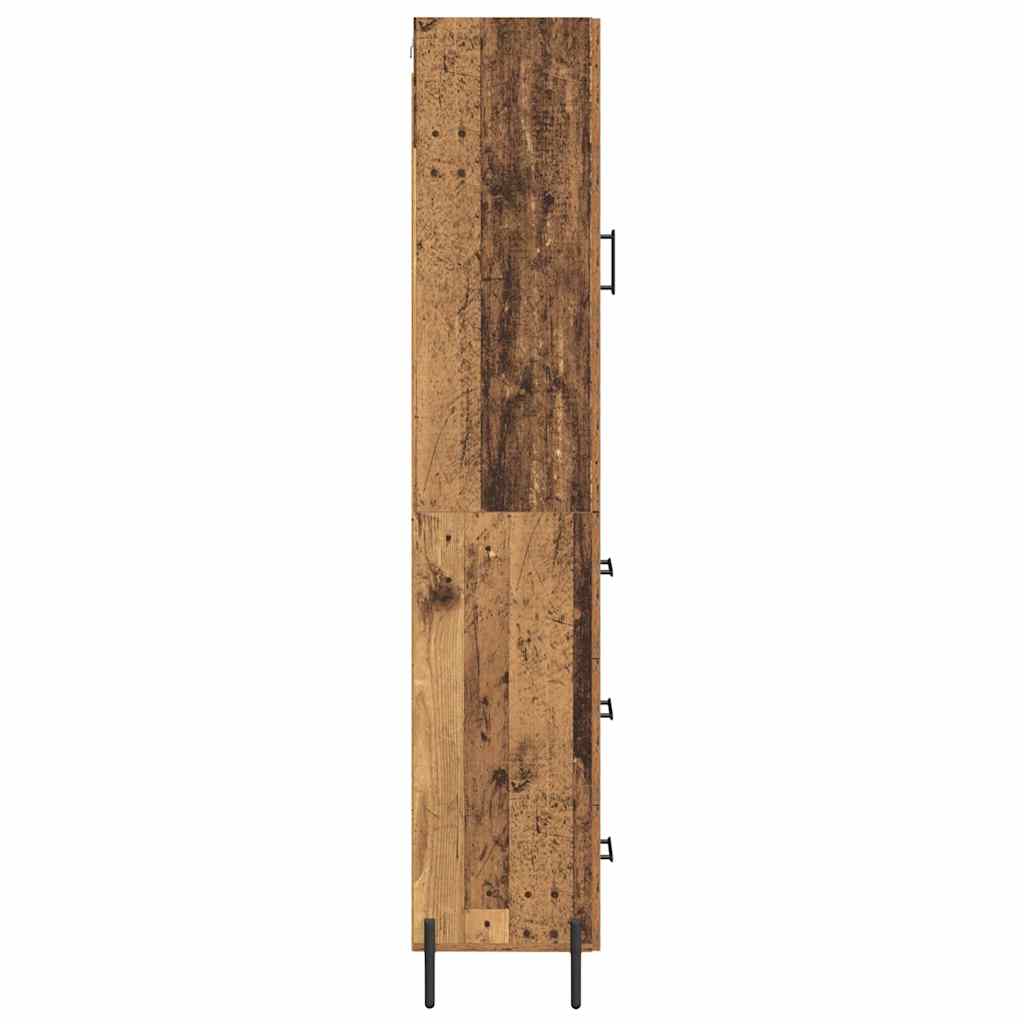 Highboard Gammelt træ 34,5 x 34 x 180 cm Konstrueret træ