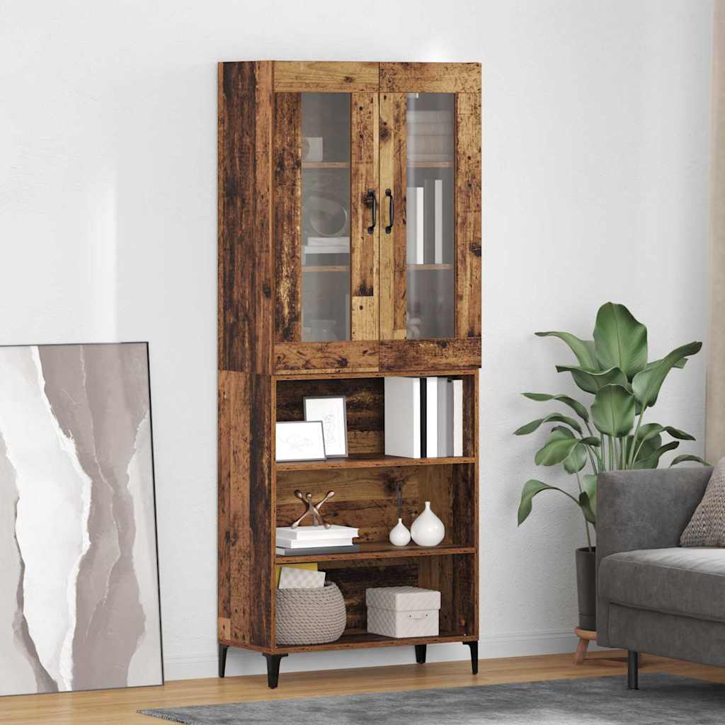 Highboard Gammelt træ 69,5 x 34 x 180 cm Konstrueret træ