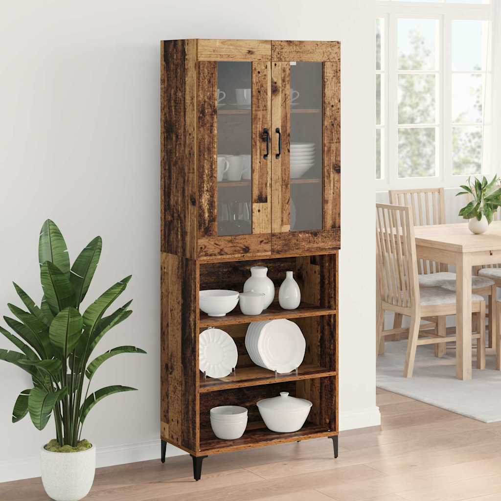 Highboard Gammelt træ 69,5 x 34 x 180 cm Konstrueret træ