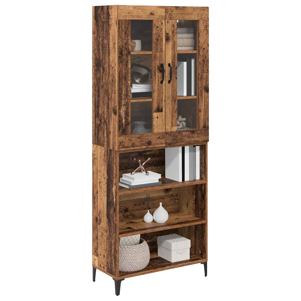 Highboard Gammelt træ 69,5 x 34 x 180 cm Konstrueret træ