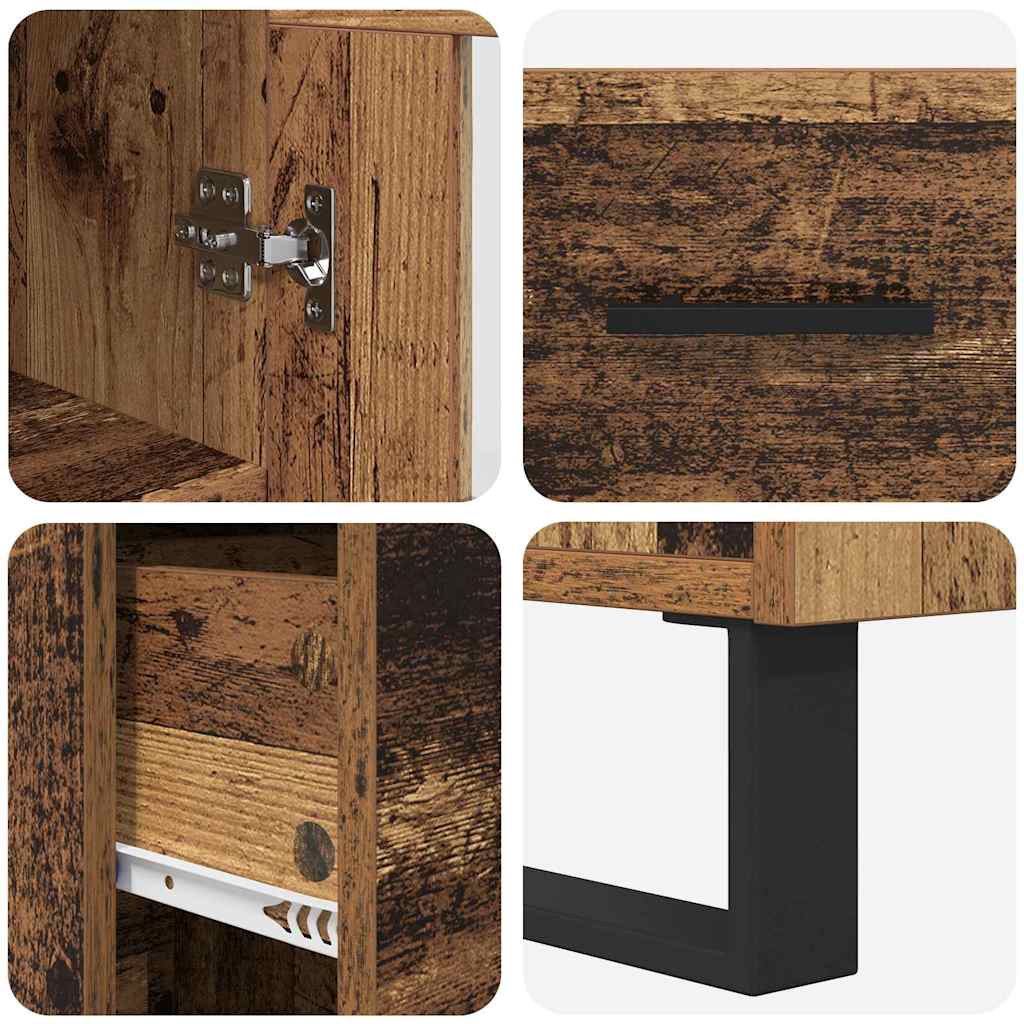 Highboard Gammelt træ 69,5 x 34 x 180 cm Konstrueret træ