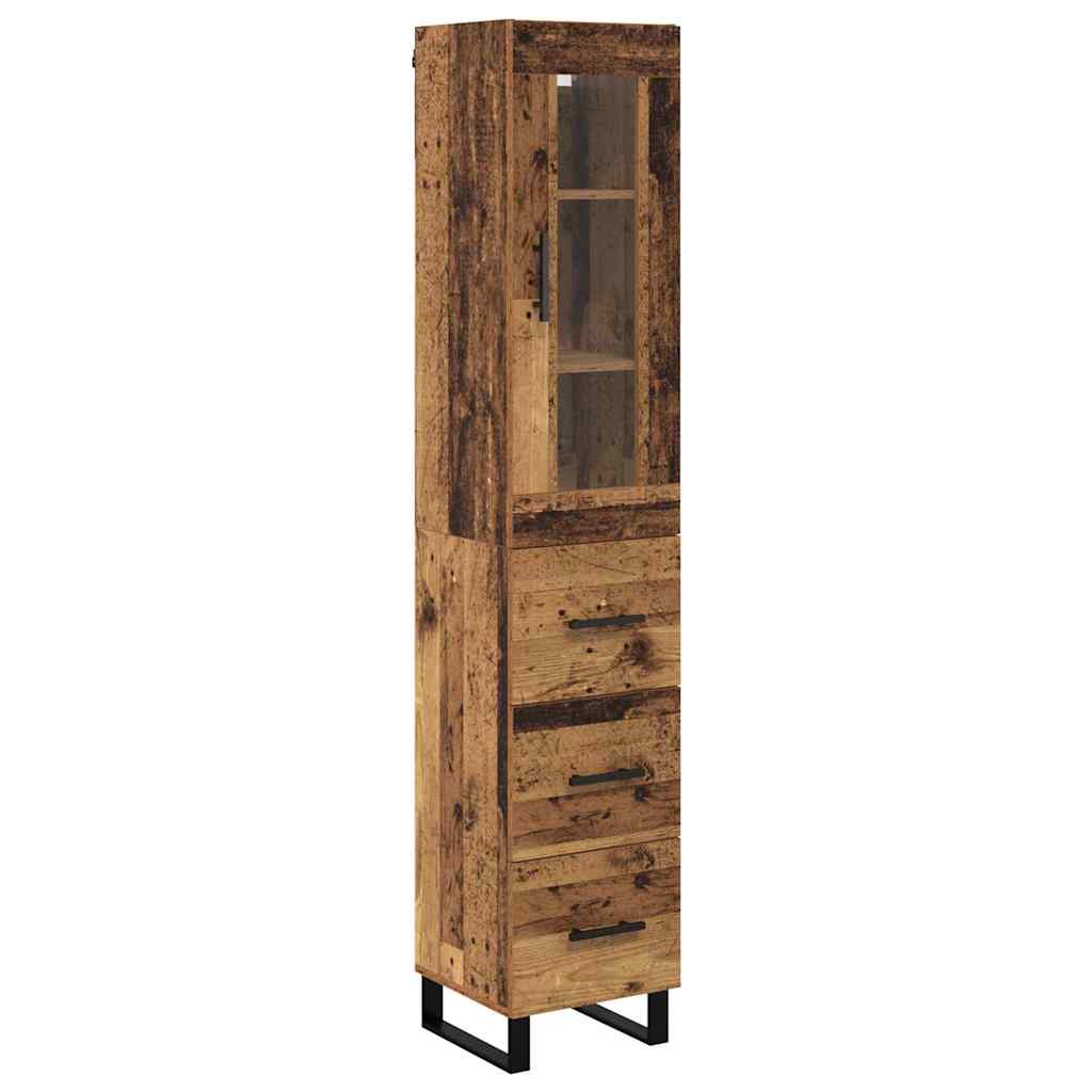 Highboard Gammelt træ 69,5 x 34 x 180 cm Konstrueret træ