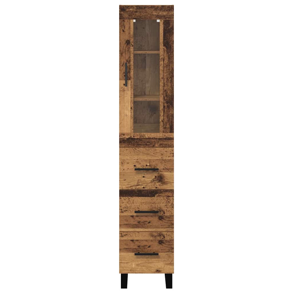 Highboard Gammelt træ 69,5 x 34 x 180 cm Konstrueret træ