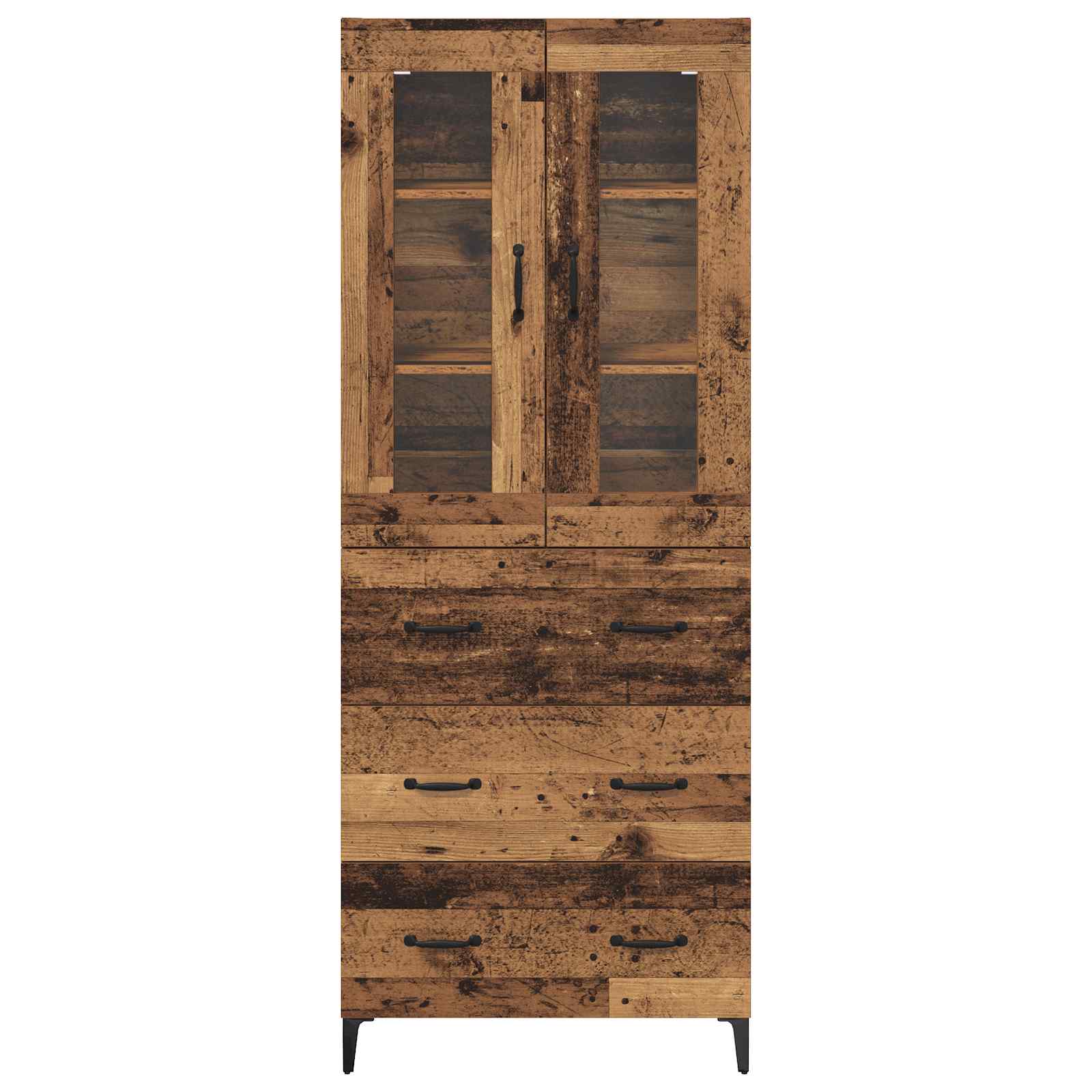 Highboard Gammelt træ 69,5 x 34 x 180 cm Konstrueret træ