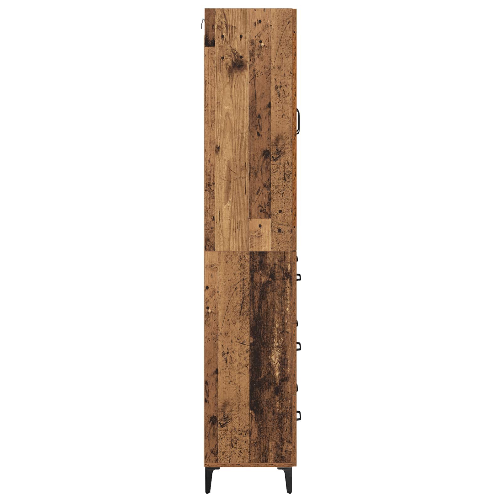 Highboard Gammelt træ 69,5 x 34 x 180 cm Konstrueret træ