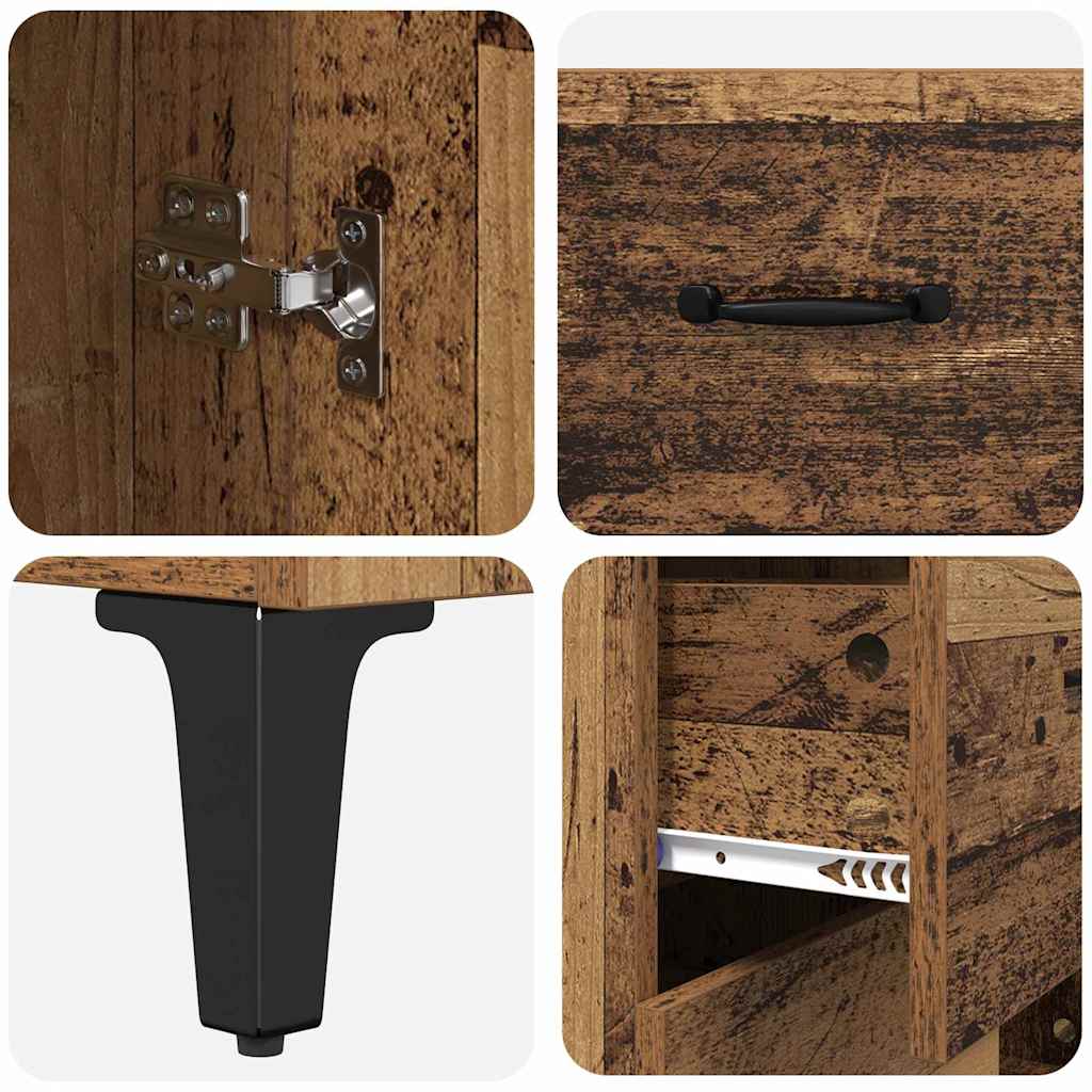 Highboard Gammelt træ 69,5 x 34 x 180 cm Konstrueret træ