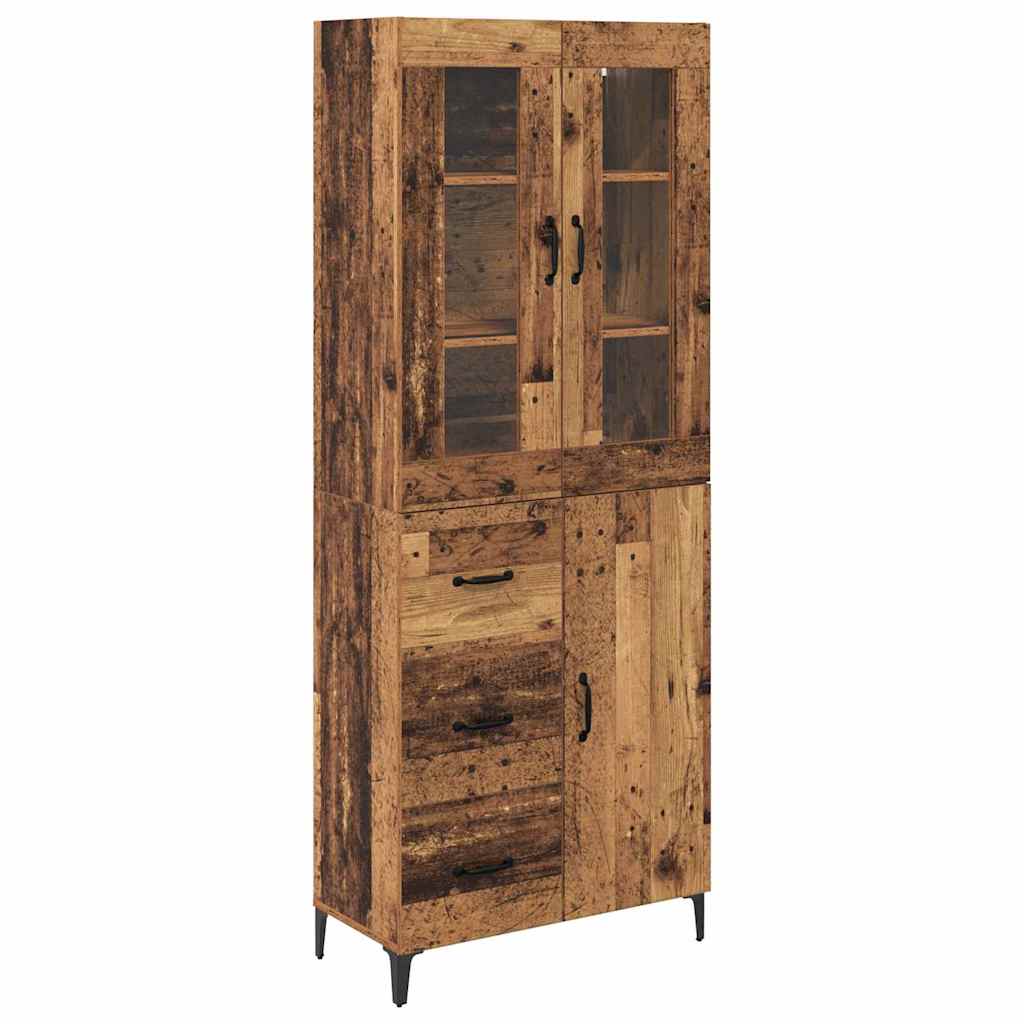 Highboard Gammelt træ 69,5 x 34 x 180 cm Konstrueret træ