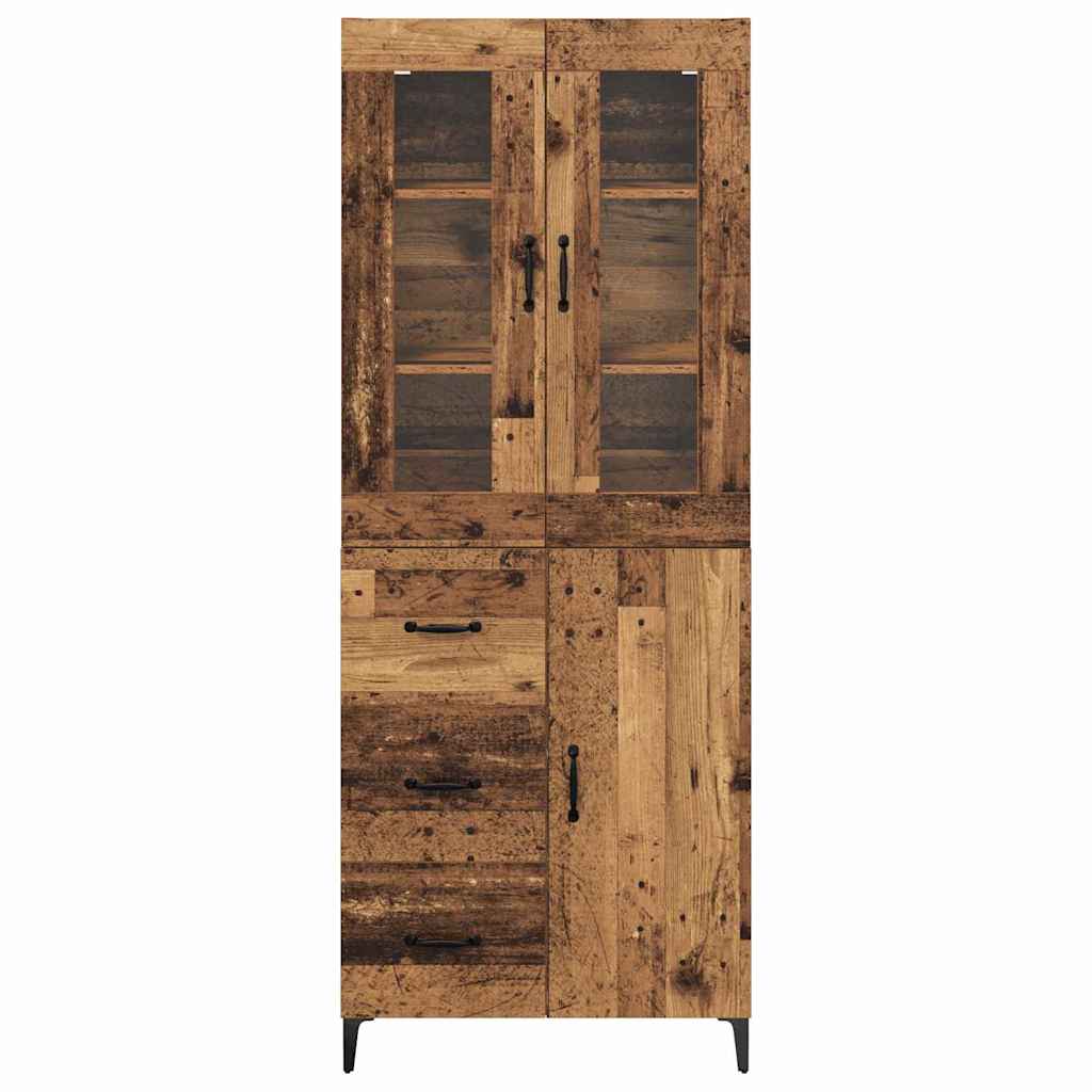 Highboard Gammelt træ 69,5 x 34 x 180 cm Konstrueret træ