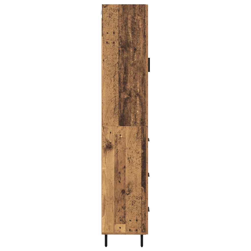 Highboard Gammelt træ 34,5 x 34 x 180 cm Konstrueret træ