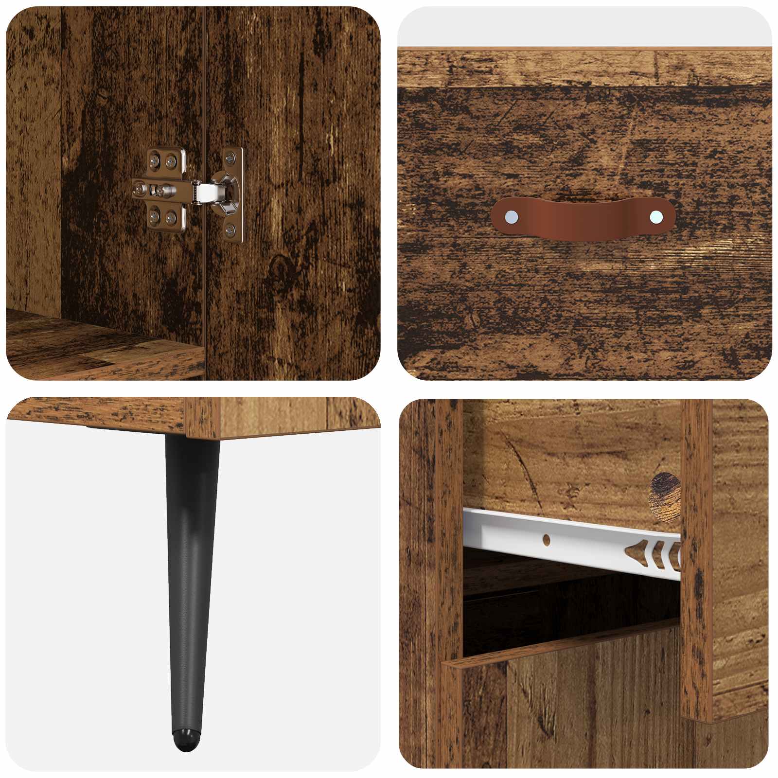 Highboard Gammelt træ 69,5 x 34 x 180 cm Konstrueret træ