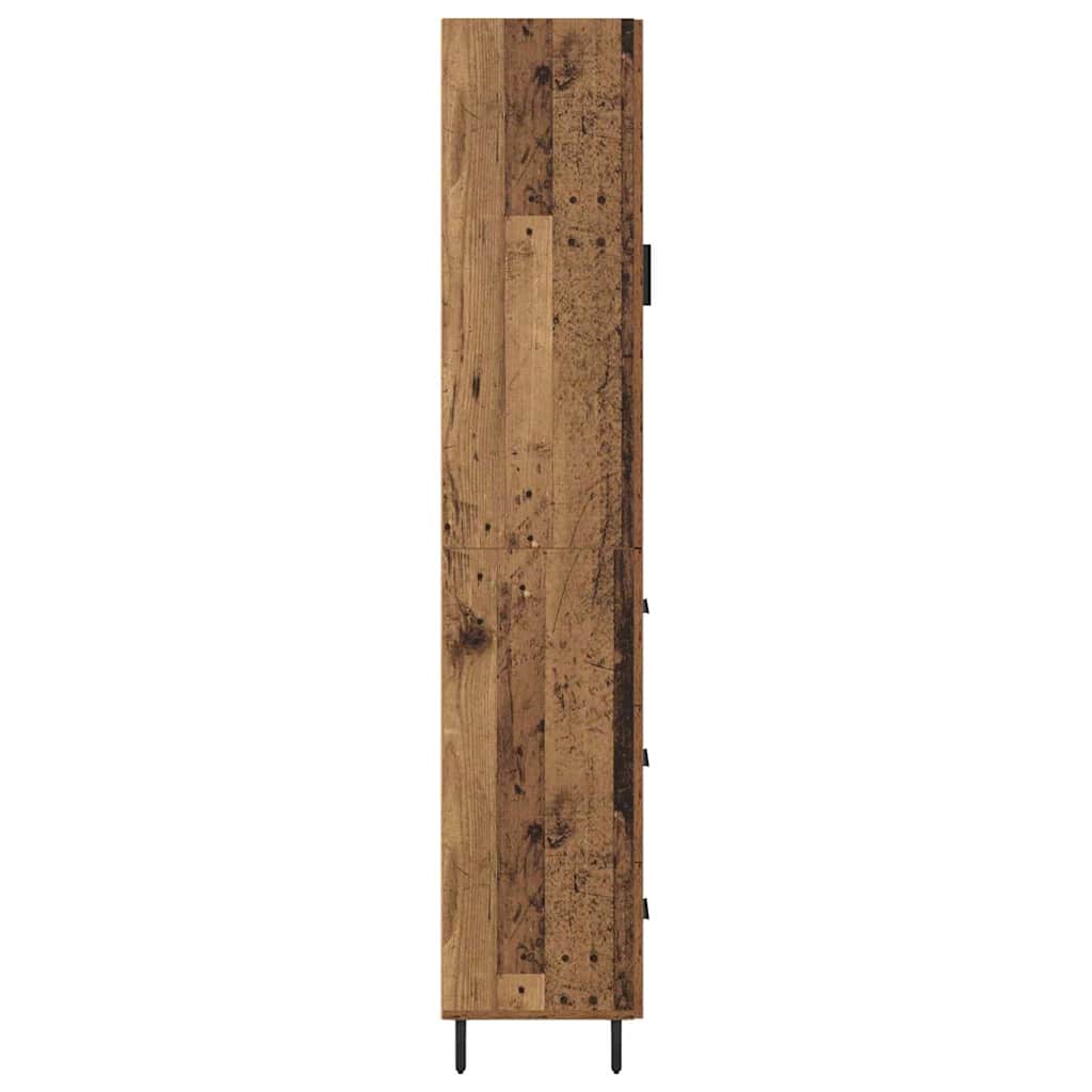 Highboard Gammelt træ 34,5 x 34 x 180 cm Konstrueret træ