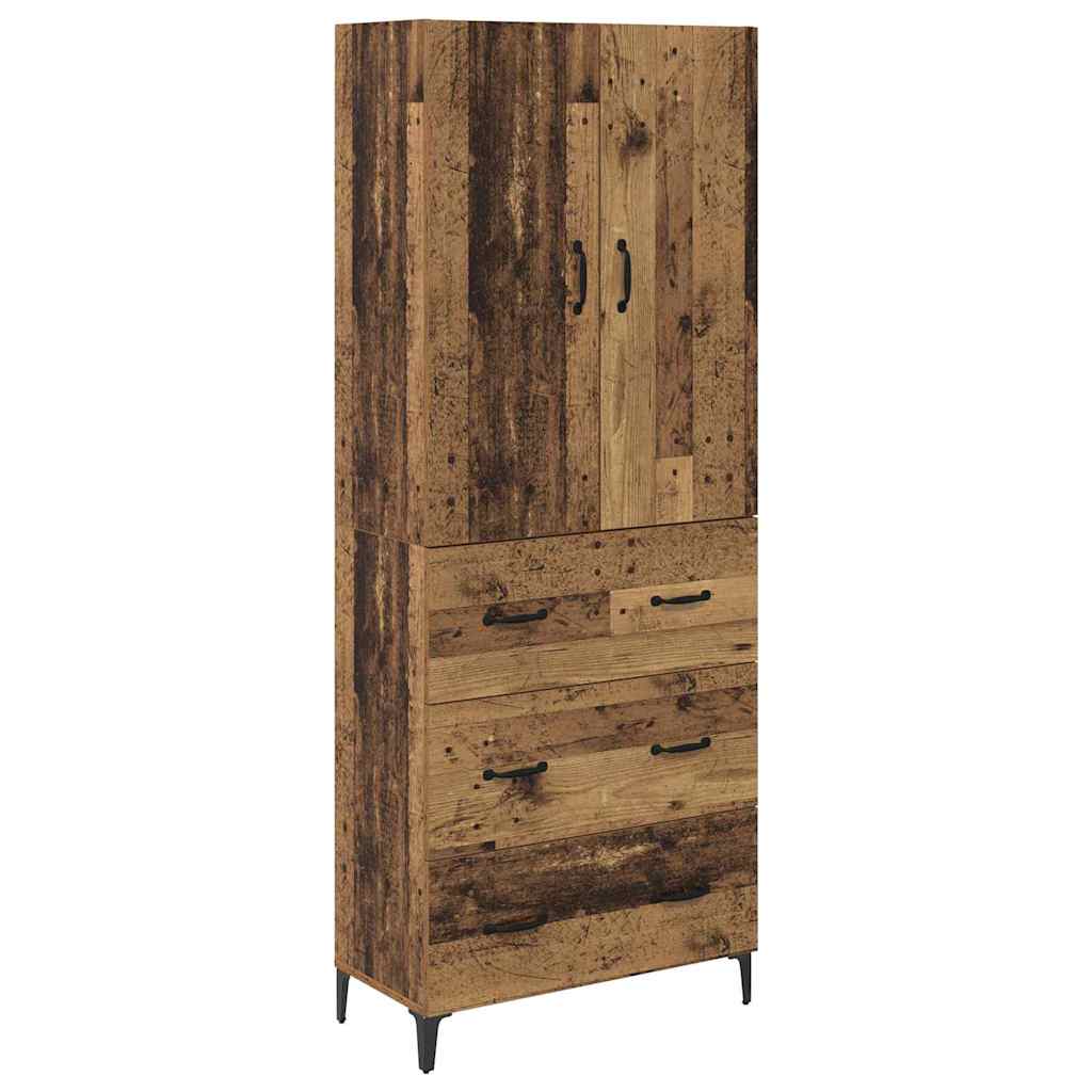 Highboard Gammelt træ 69,5 x 34 x 180 cm Konstrueret træ