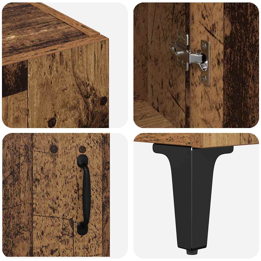 Highboard Gammelt træ 69,5 x 34 x 180 cm Konstrueret træ