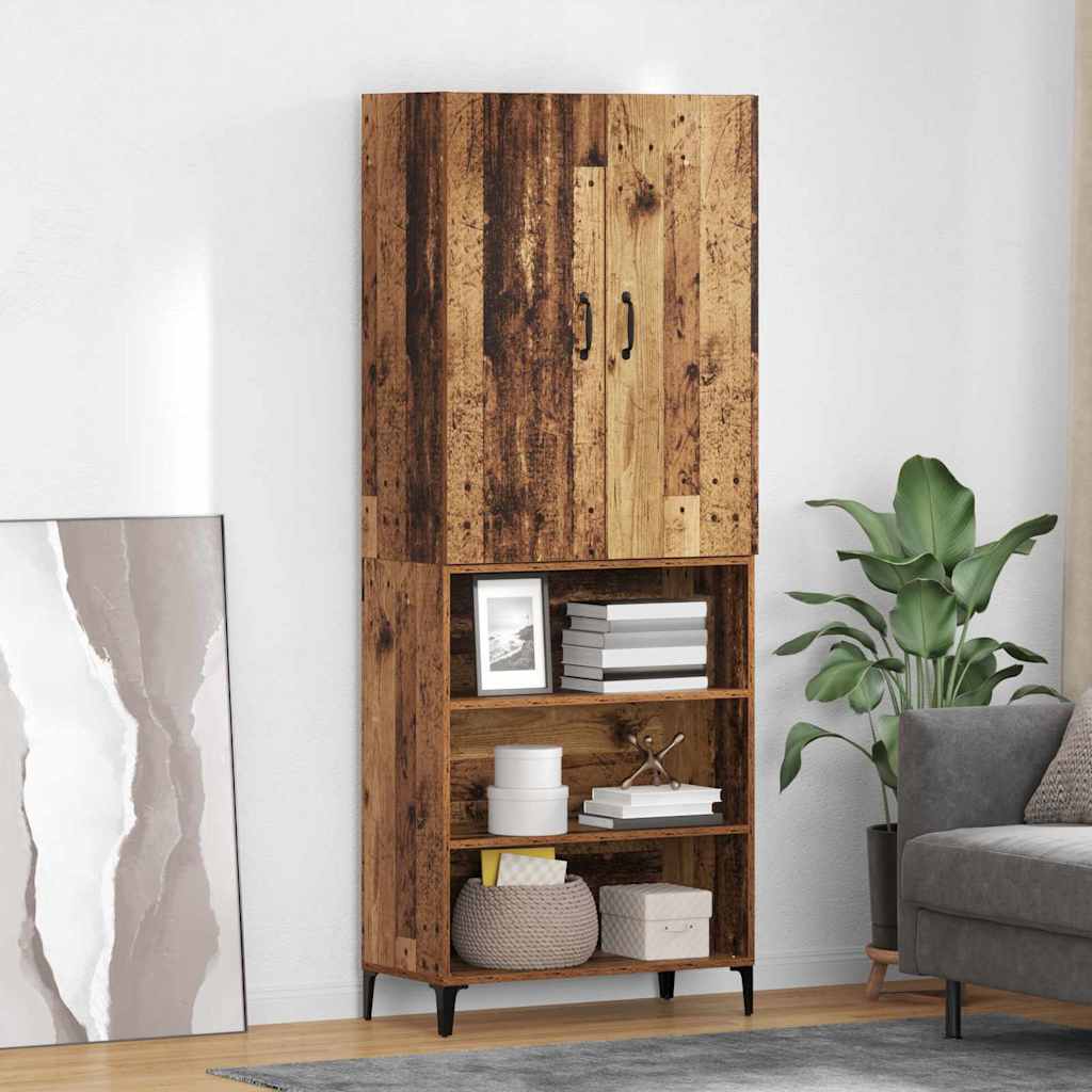 Highboard Gammelt træ 69,5 x 34 x 180 cm Konstrueret træ