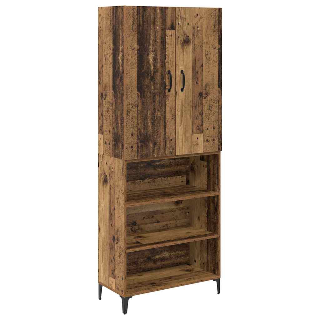 Highboard Gammelt træ 69,5 x 34 x 180 cm Konstrueret træ