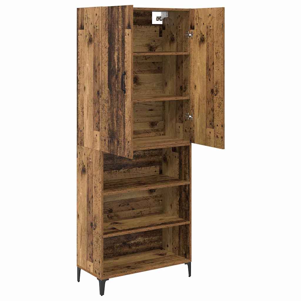 Highboard Gammelt træ 69,5 x 34 x 180 cm Konstrueret træ