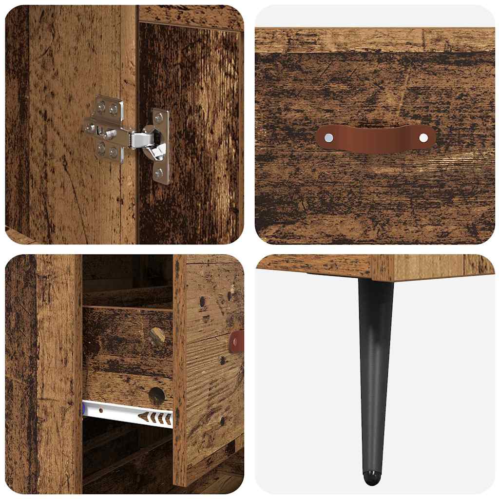 Highboard Gammelt træ 69,5 x 34 x 180 cm Konstrueret træ