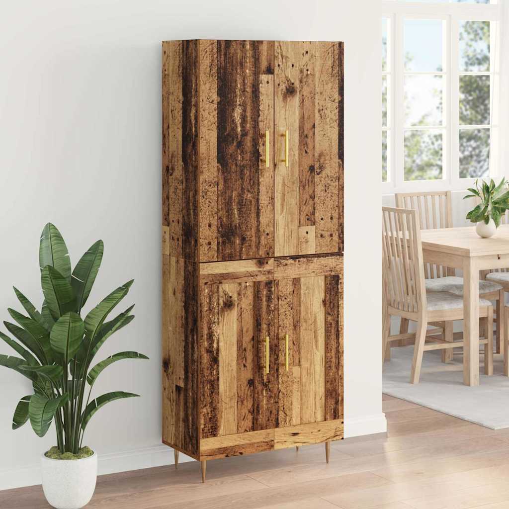 Highboard Gammelt træ 69,5 x 34 x 180 cm Konstrueret træ