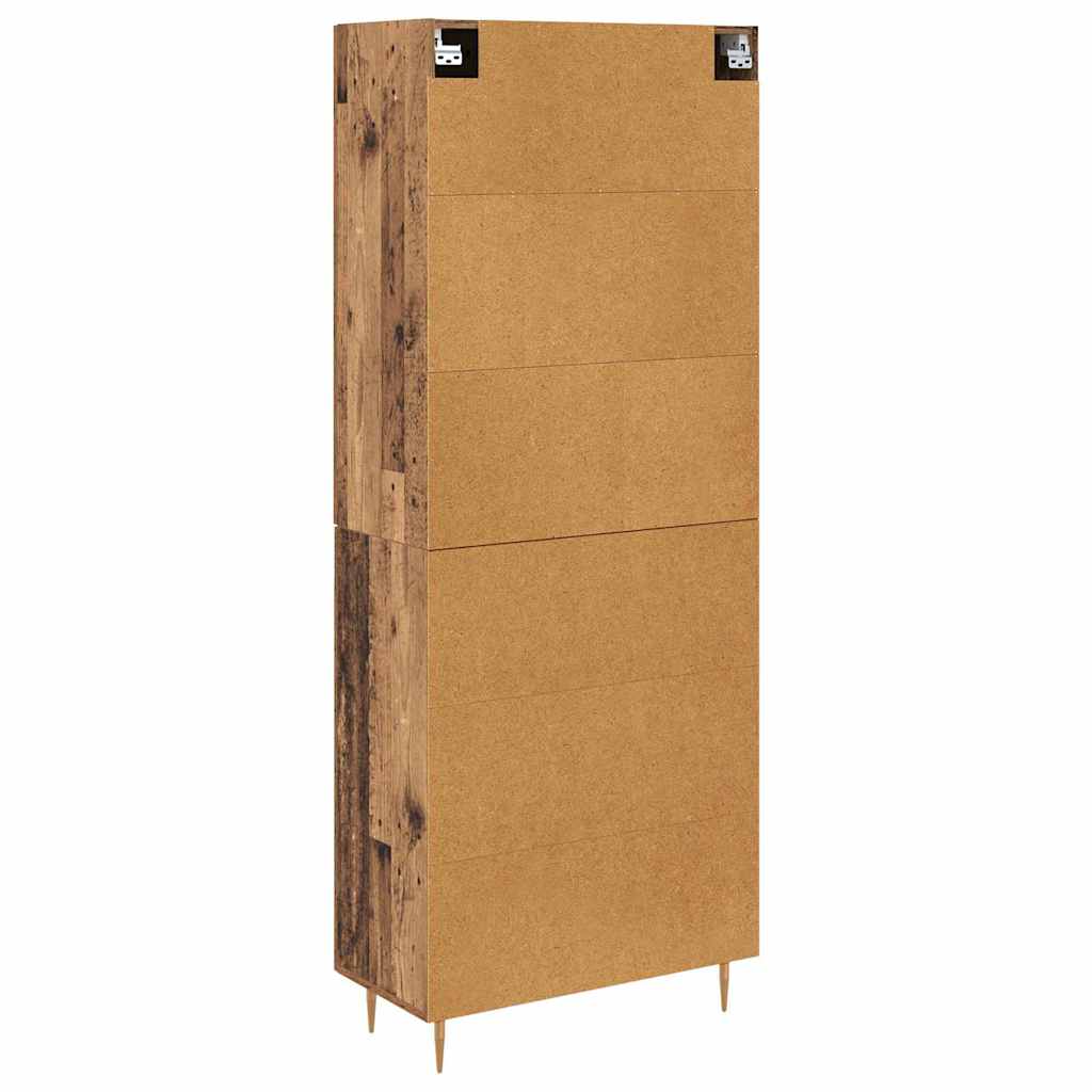 Highboard Gammelt træ 69,5 x 34 x 180 cm Konstrueret træ