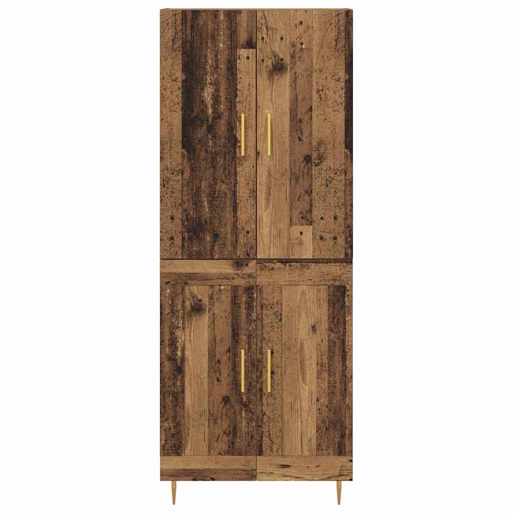 Highboard Gammelt træ 69,5 x 34 x 180 cm Konstrueret træ