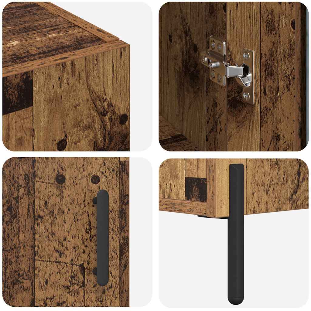 Highboard Gammelt træ 69,5 x 34 x 180 cm Konstrueret træ