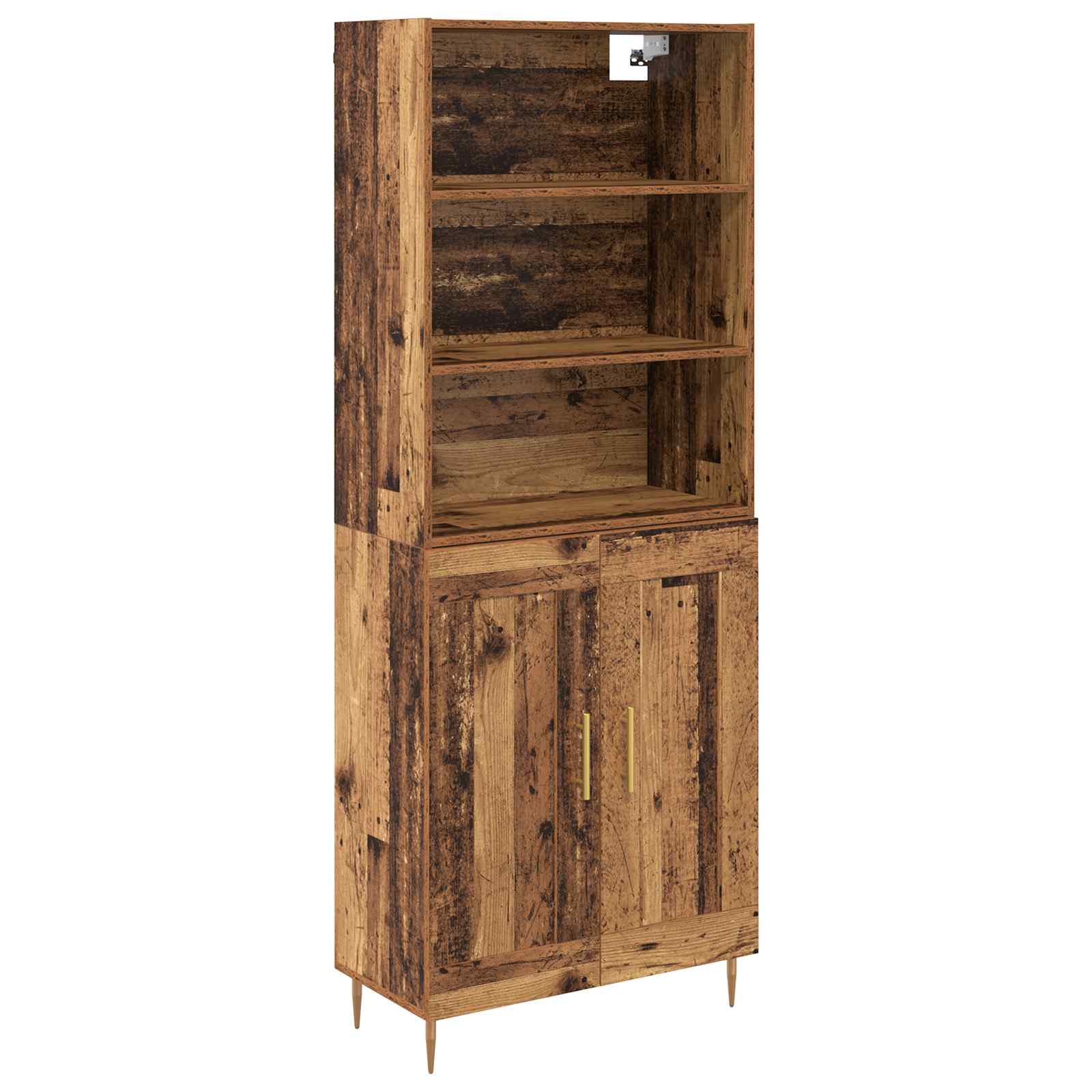 Highboard Gammelt træ 69,5 x 34 x 180 cm Konstrueret træ